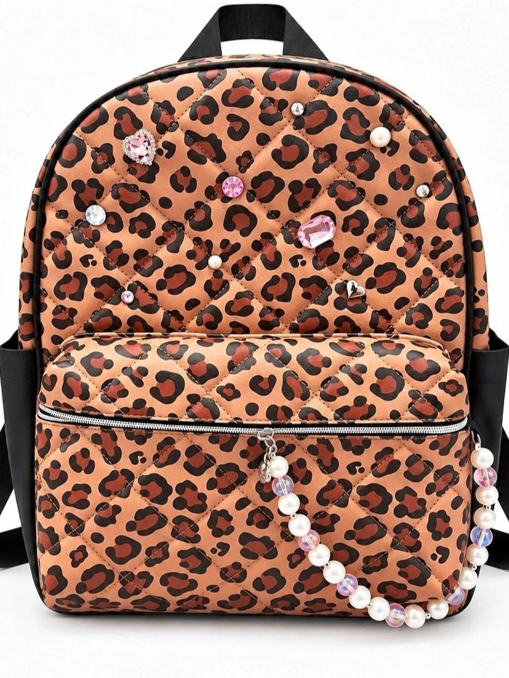 OMG Accessories Leopard Print Backpack